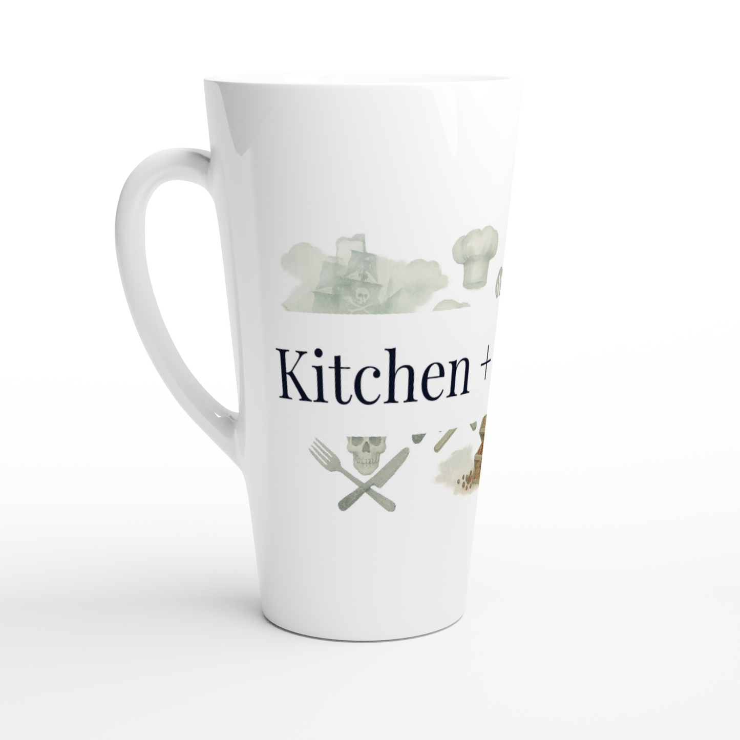 White 12oz Enamel Mug - White Latte 17oz Ceramic Mug | Coffee Mugs | Kitchen + Metal