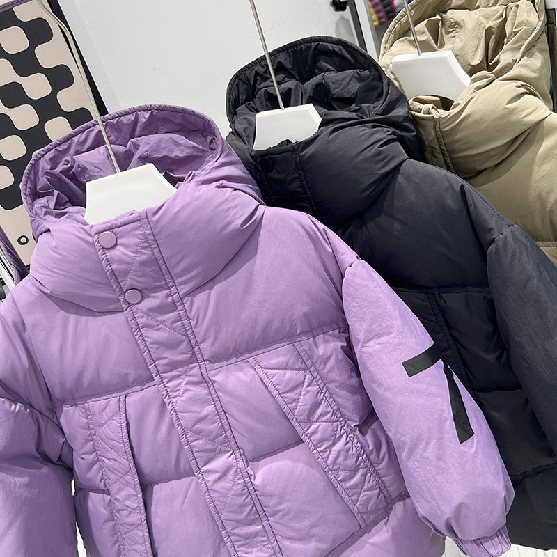 Children's Thickened Down Jacket with Hood for Winter