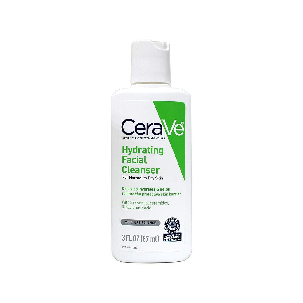 CeraVe Hydrating Facial Cleanser For Normal To Dry Skin, 3 Oz