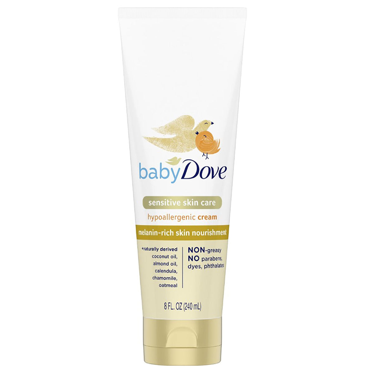 Baby Dove Sensitive Skin Care Hypoallergenic Cream, 8 Oz