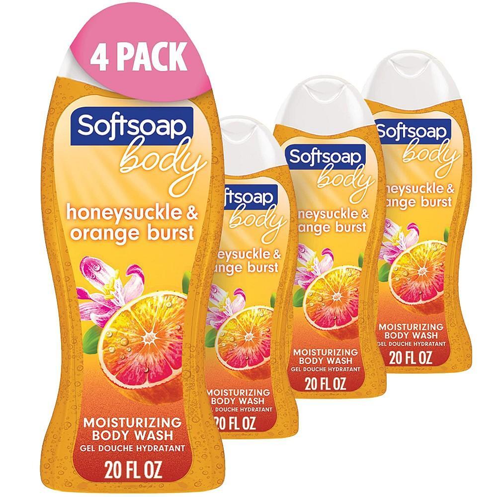 Softsoap Body Wash, Moisturizing, Honeysuckle & Orange Burst 20 Fl Oz