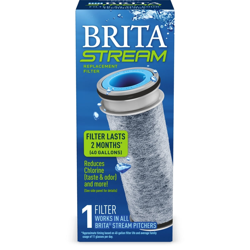 Brita Stream Pitcher Replacement Water Filter BPA Free
