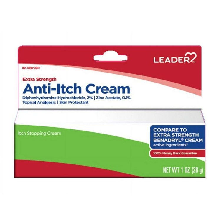 LEADER™ 2% - 0.1% Anti-Itch Extra-Strength Cream, 1 oz