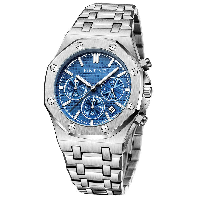 Six-pin Business Casual Fashion Waterproof Quartz Watch