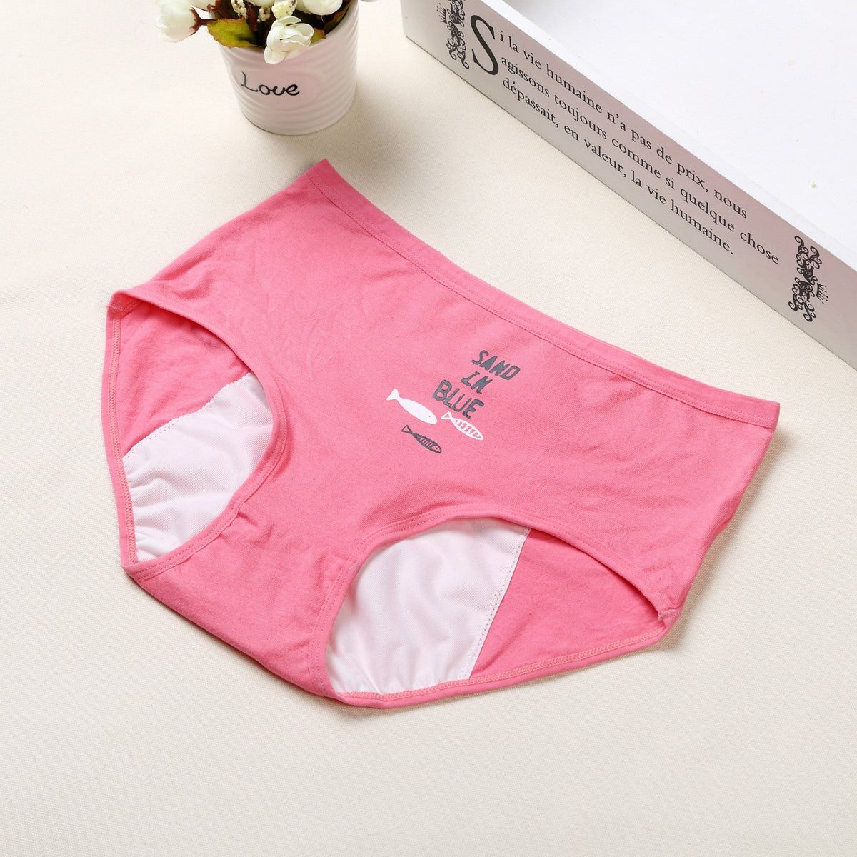 Anti-leakage High-waist Cotton Sanitary Briefs