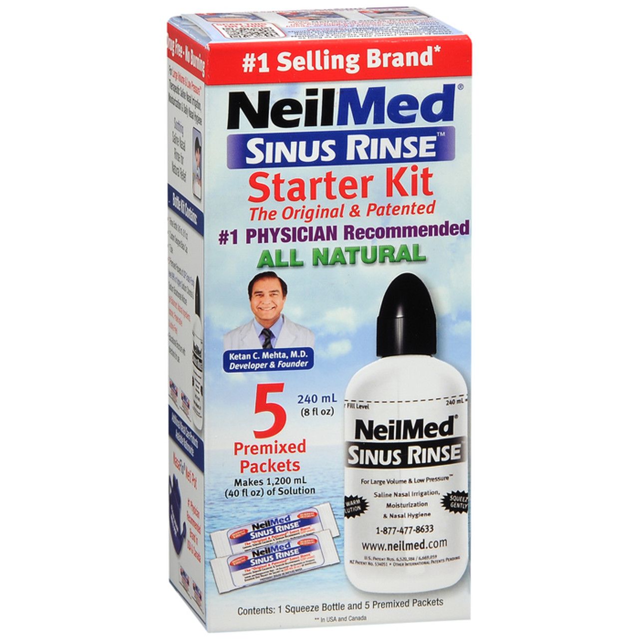NeilMed Sinus Rinse Starter Kit Bottle