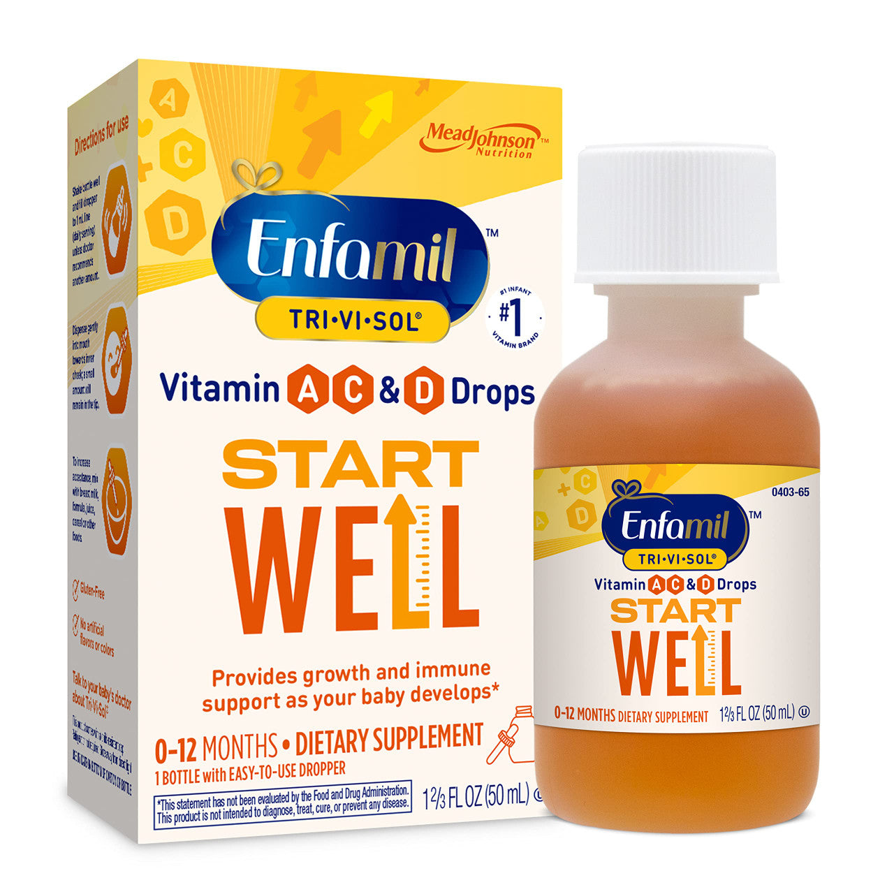 Enfamil® Tri-Vi-Sol® Liquid Vitamins A, C & D Supplement Drops with Dropper, 50 mL