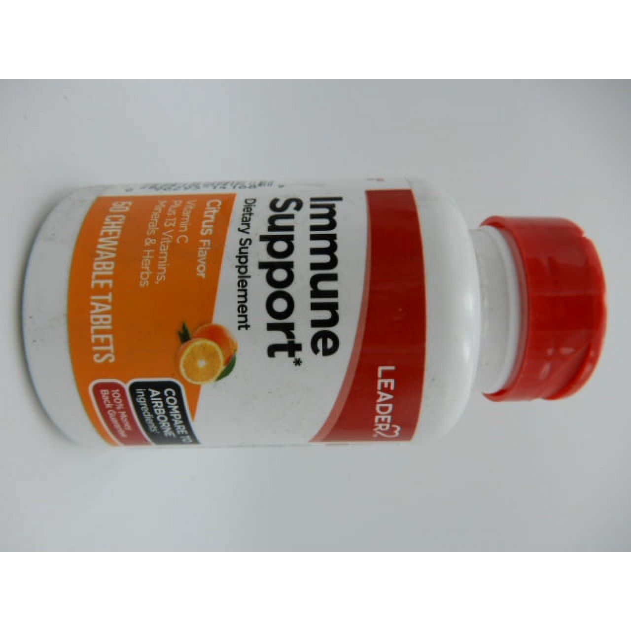Leader Immune Support Chewable Tablets Citrus 50 Ct