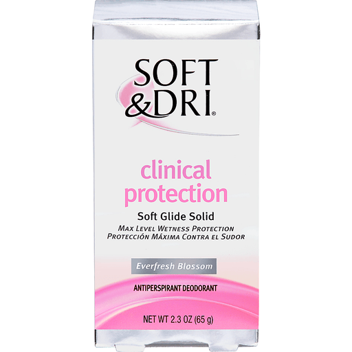 Soft & Dri Clinical Protection Everfresh Blossom Glide Solid Antiperspirant Deodorant 2.3 Oz. Box