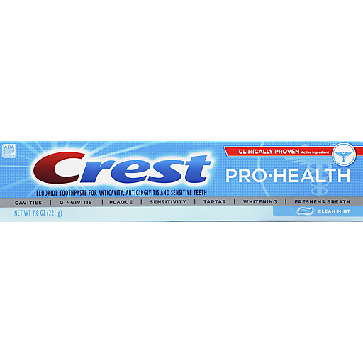 Crest Pro-Health Toothpaste, Fluoride, Clean Mint