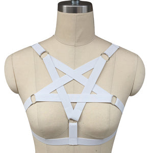 Elastic harness body chain, five-pointed star binding belt