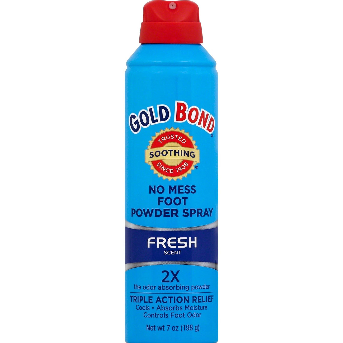 Gold Bond No Mess Fresh Scent Foot Powder Spray 7 Oz