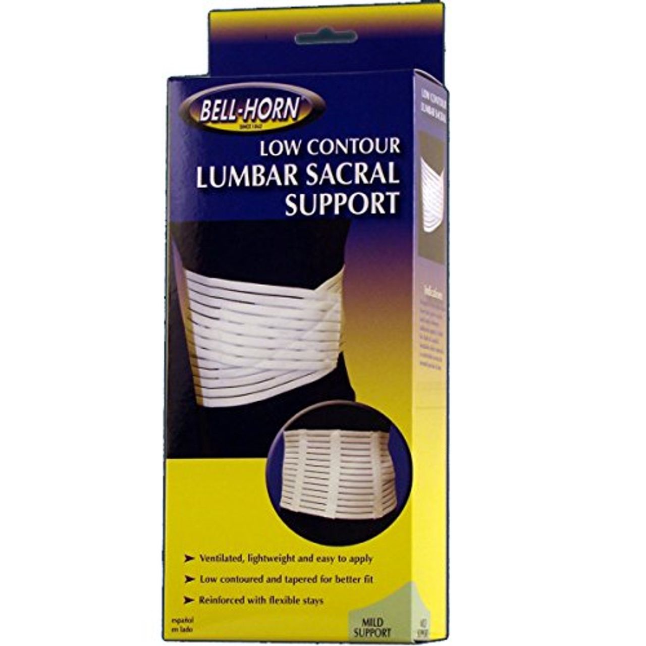 Low Contour Lumbar Sacral Support In White Size Low Contour Lumbar Sacral Support Small