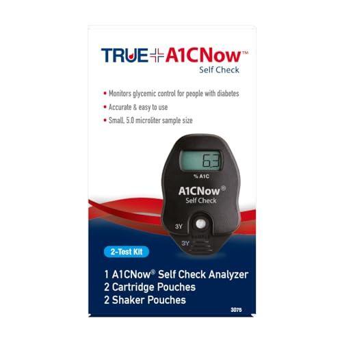 TRUEA1CNow Self Check At-Home A1C Test Kit, Lab-Accurate Results in 5 Minutes, 2-Test Count
