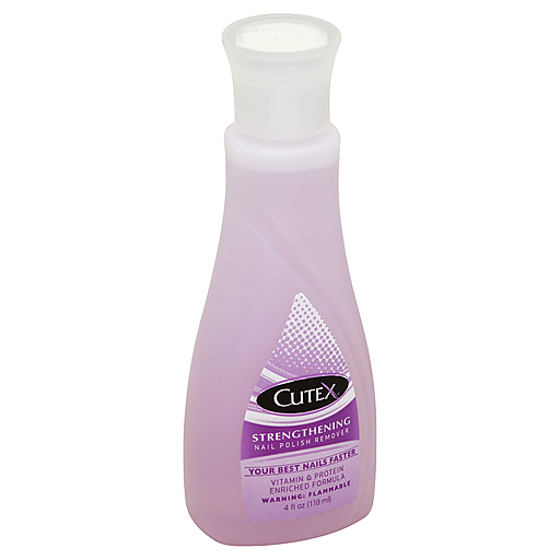 Cutex Nail Polish Remover, Strengthening 4 Oz