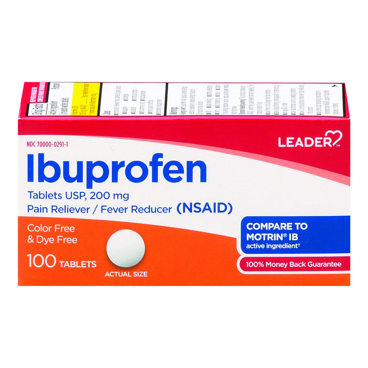 LEADER™ Ibuprofen 200 mg Tablet, 100 EA