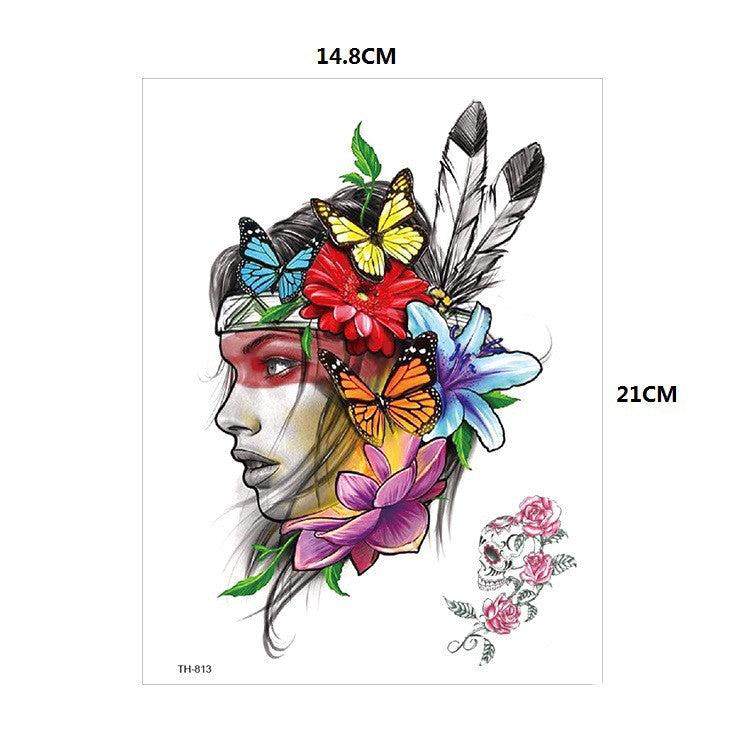 Waterproof Temporary Tattoo Sticker Old School Fox Spell Flash Tattoos Cat Eyes Skull Body Art Arm Fake Tatoo Women Men