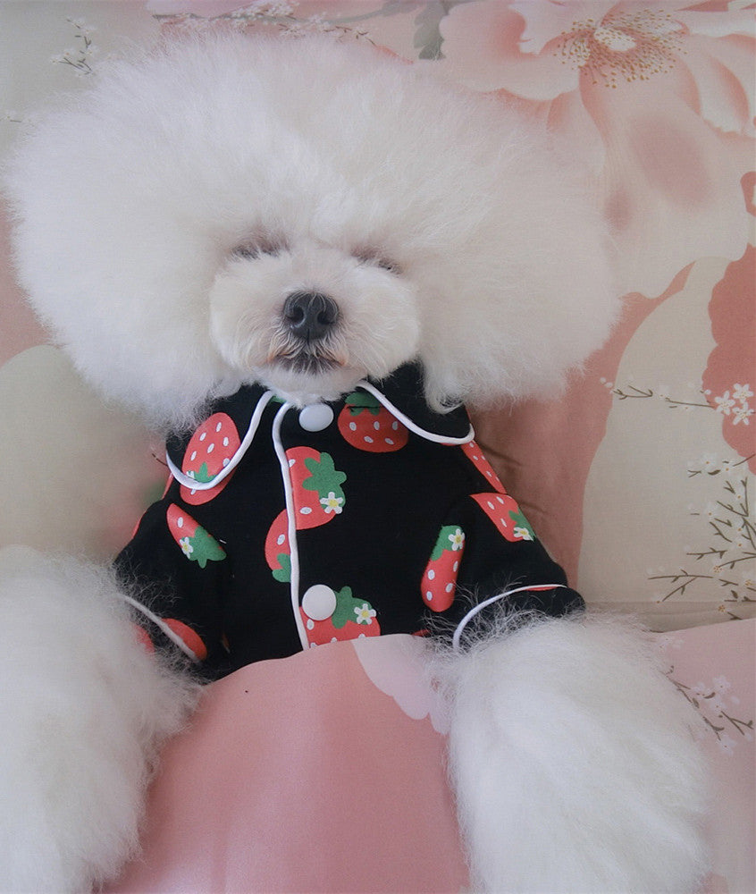 Spring And Summer Dog Clothes Cotton Home Clothes Teddy Pet Air-Conditioned Room