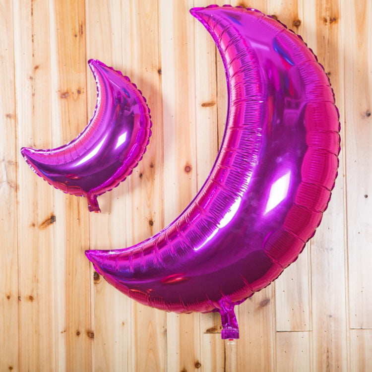 36" & 22" Moon Foil Balloons for Baby Birthday