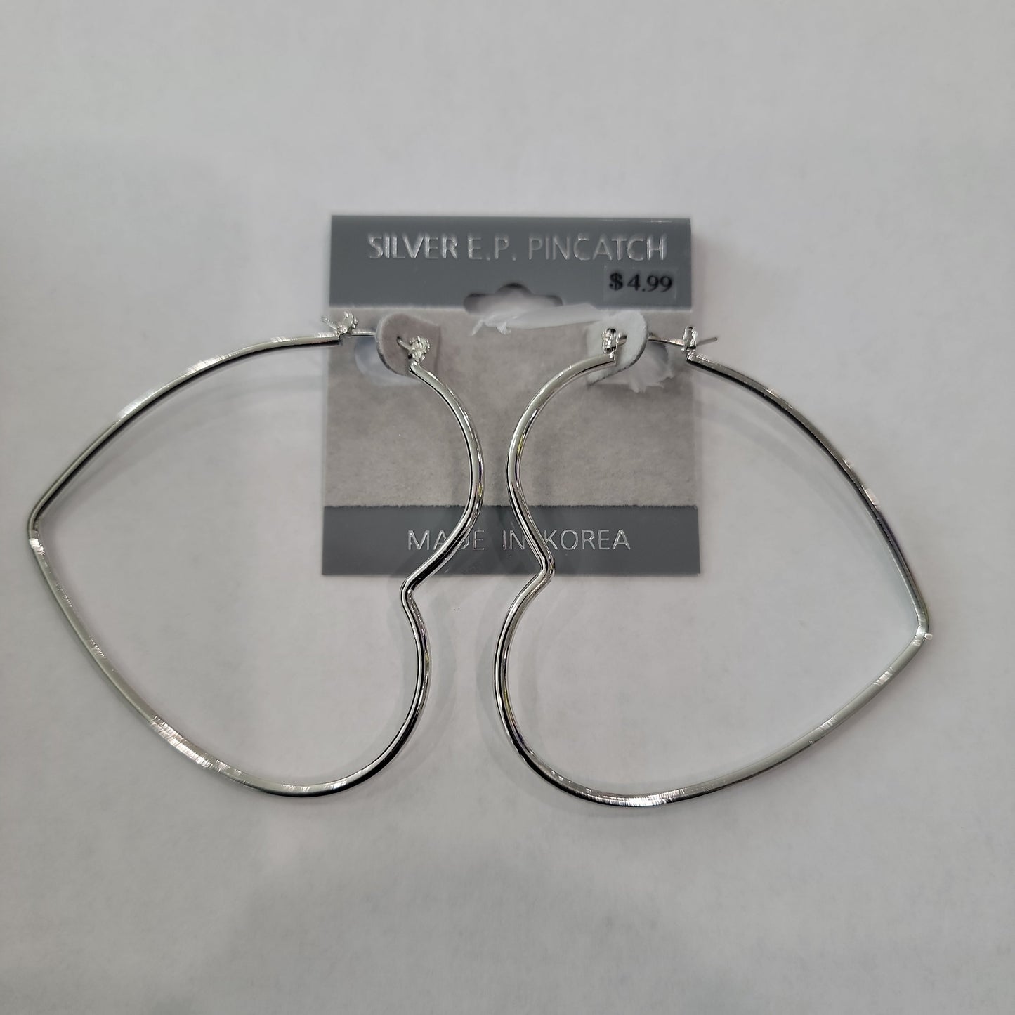 Heart Hoop Earrings #351555-S