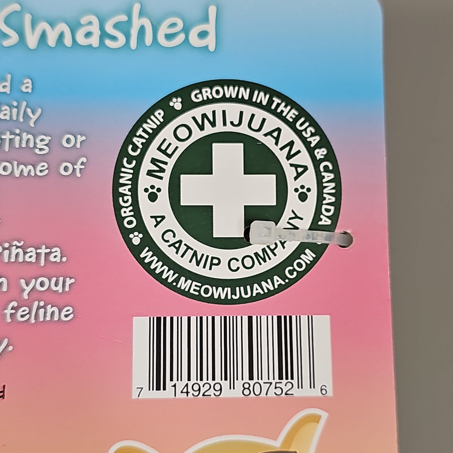 SMARTER PAW Meowijuana Organic Catnip Toy CASE OF 24! Get Smashed Llama Party Pinata Cat Toy (New)