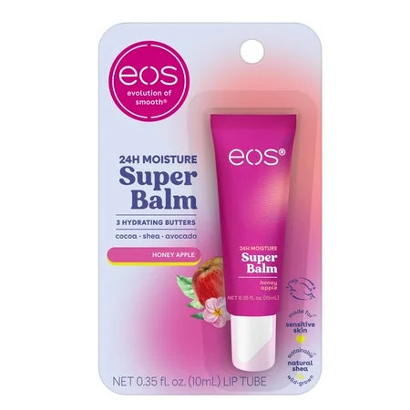 Eos 24HR Moisture Super Balm- Honey Apple Lip Sleeping Mask 0.35 fl oz 1 Pack