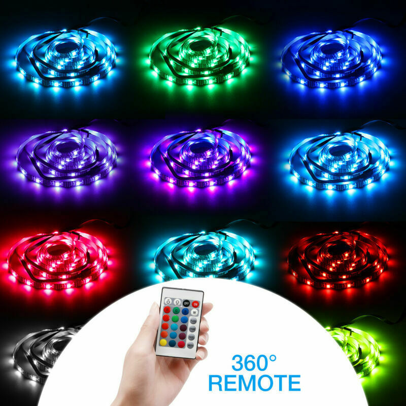 USB RGB LED Strip Light Kit (4x50cm) for TV and Computer Background