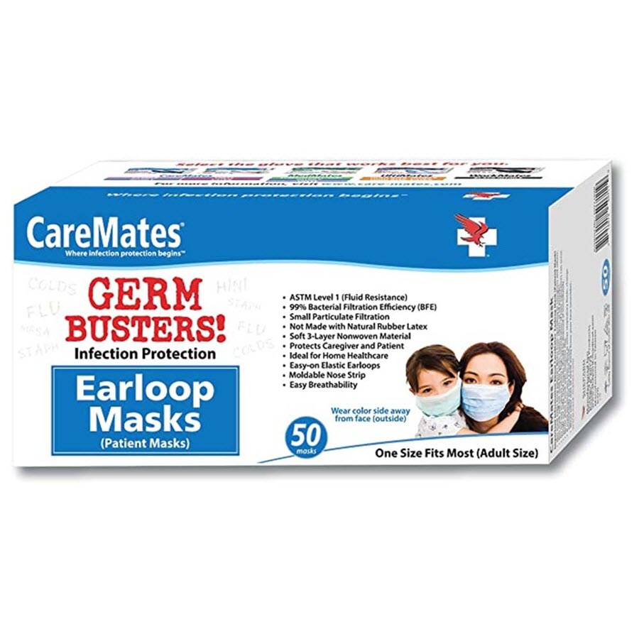 CareMates Masks Earloop 50Ct