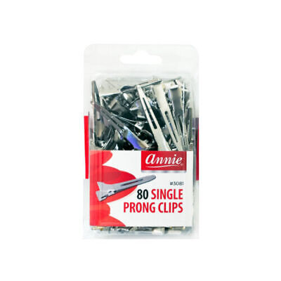 Annie 80ct Single Prong Clips, 1 pk