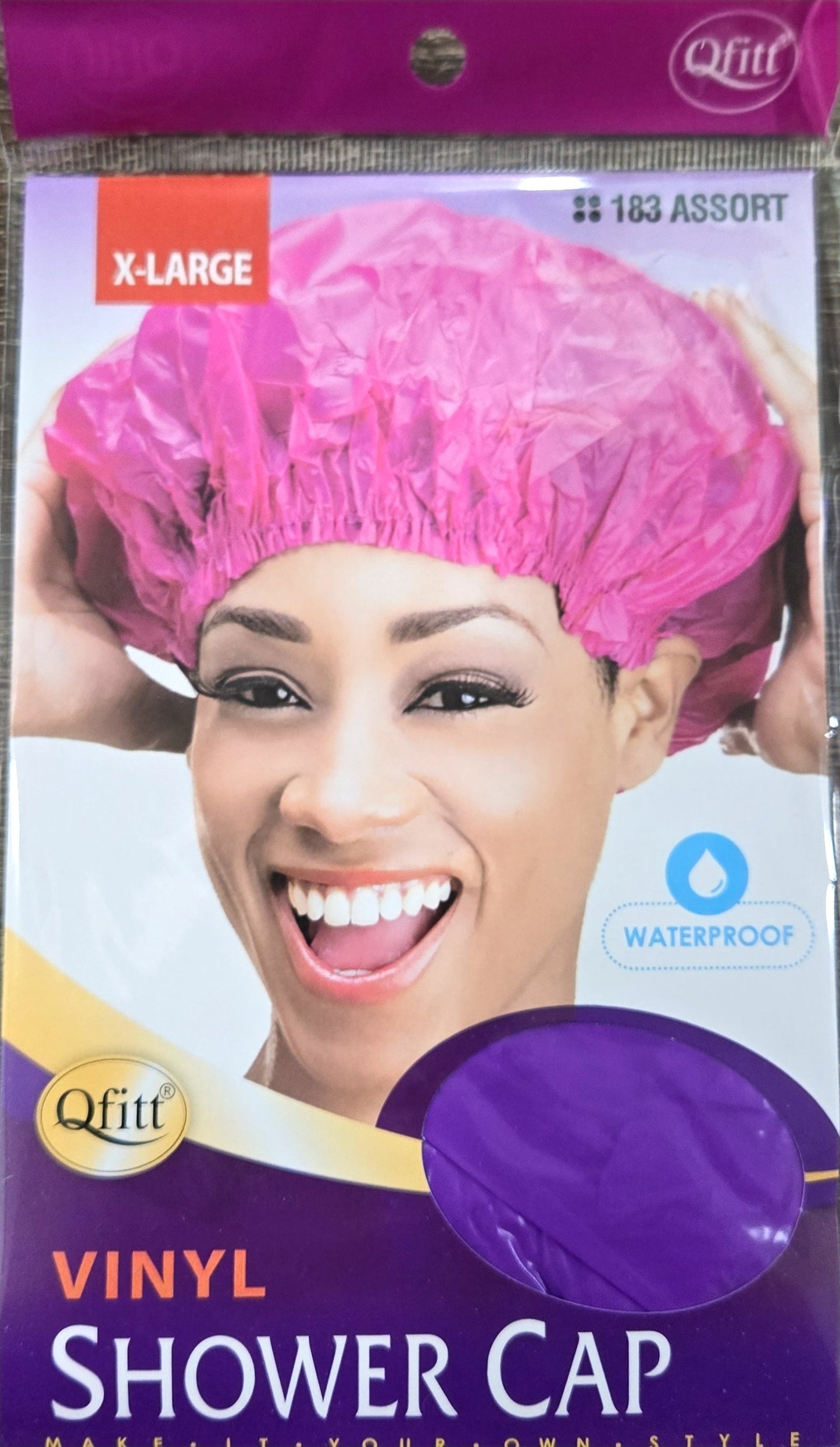 Qfitt X-Large Vinyl Shower Cap