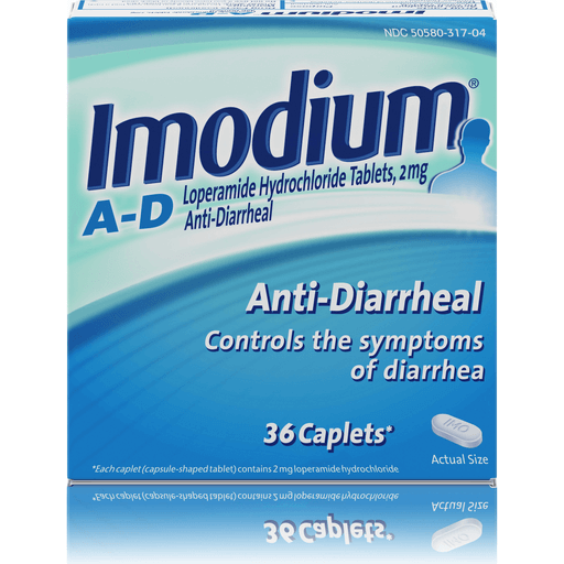 Imodium A-D Diarrhea Relief Caplets, 36 Count, 2 Mg