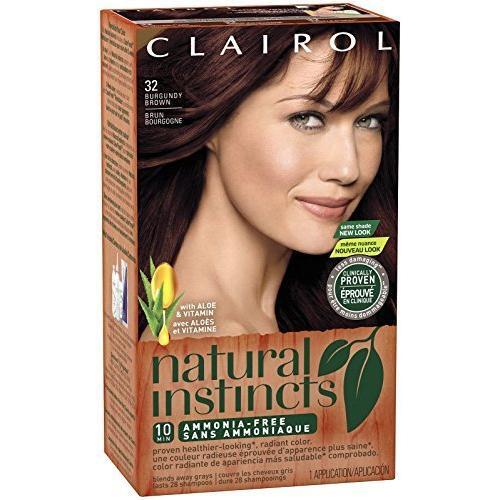 Clairol Natural Instincts 32 Burgundy Brown