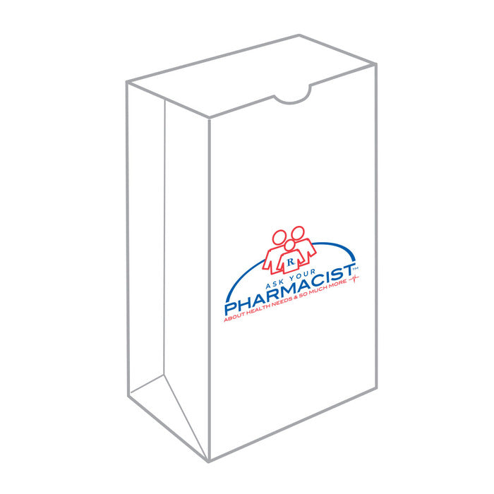 Ask Your Pharmacist Flat Rx Bag 7x4-1/4 x 13-1/2 1000 Ea