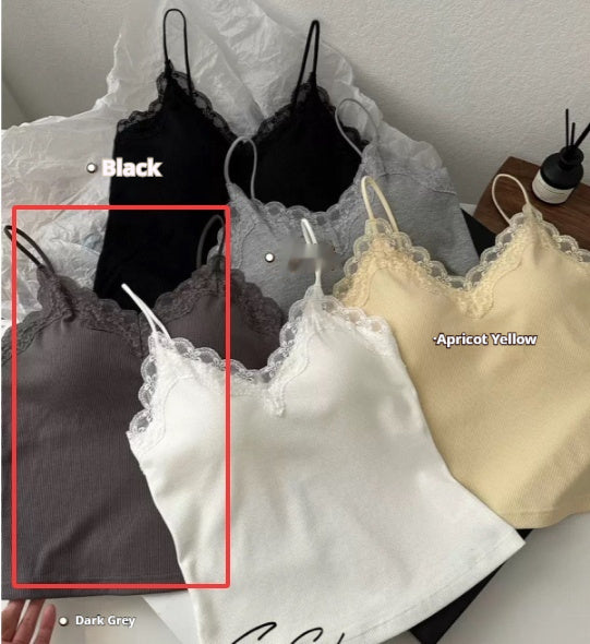 Womens French Lace V-Neck Camisole