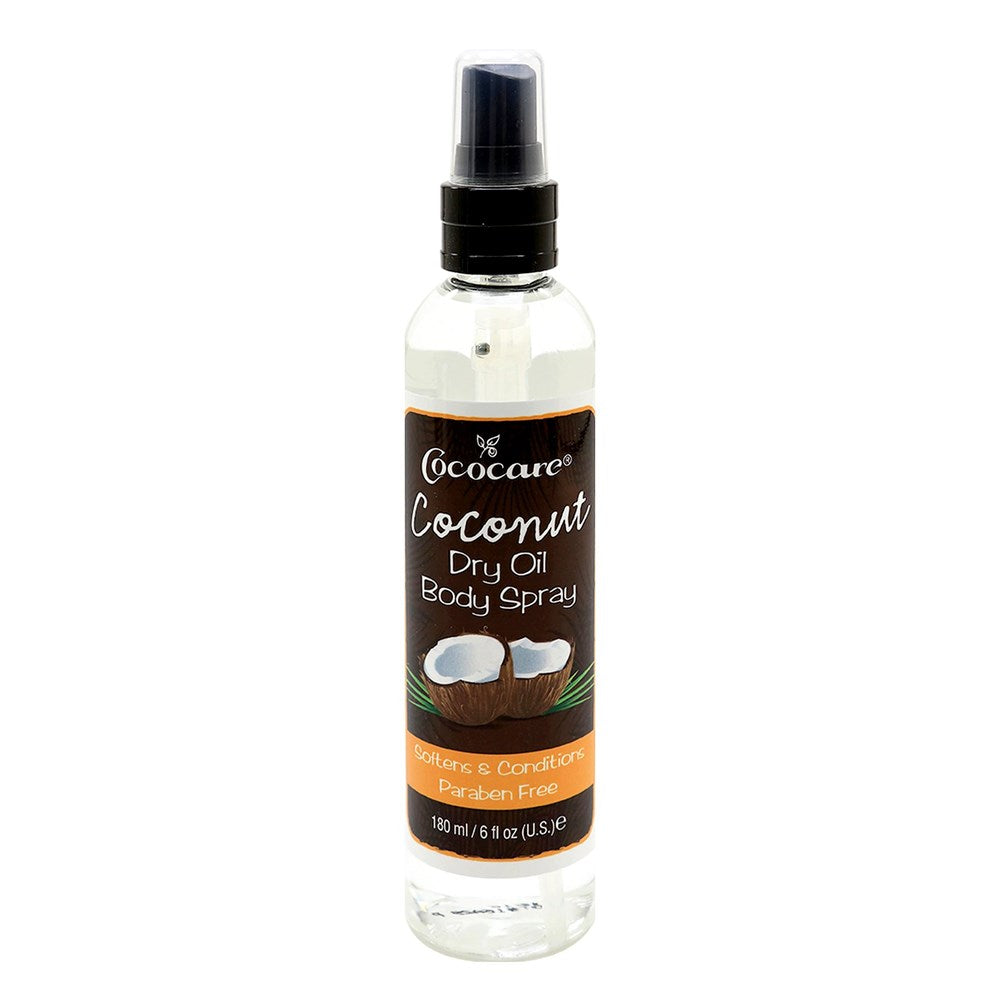 Cococare Coconut Dry Oil Body Spray, 6 Fl Oz (180 Ml)