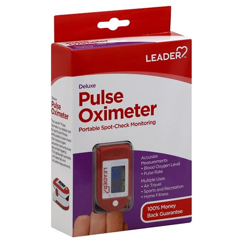 LEADER™ Portable Deluxe Pulse Oximeter
