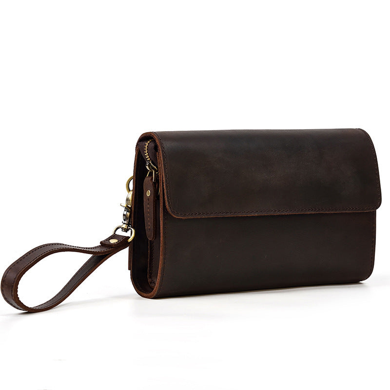 Retro Crazy Horse Leather Men's Wallet