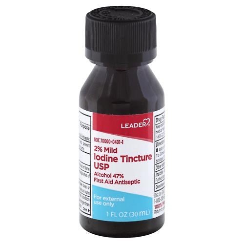 Leader, Iodine Tincture USP, 2% Mild, 1 Oz