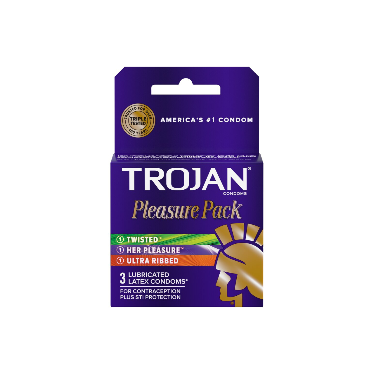 Trojan Condoms, Latex, Lubricated, Assorted, Pleasure Pack