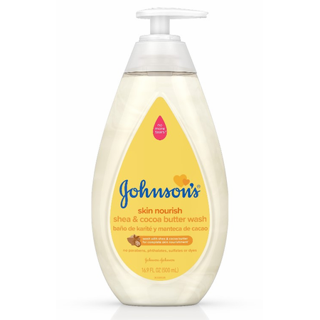 Johnson's Baby Wash, Skin Nourish, Shea & Cocoa Butter 16.9 Fl Oz