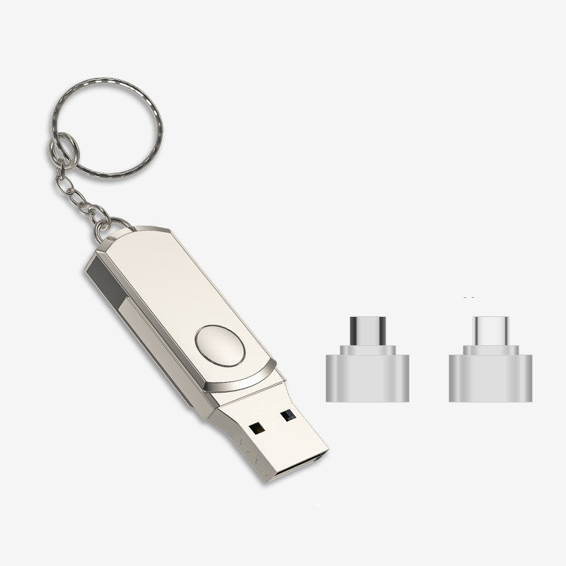 Ultra-Large Capacity Metal USB Flash Drive Compatible with Apple