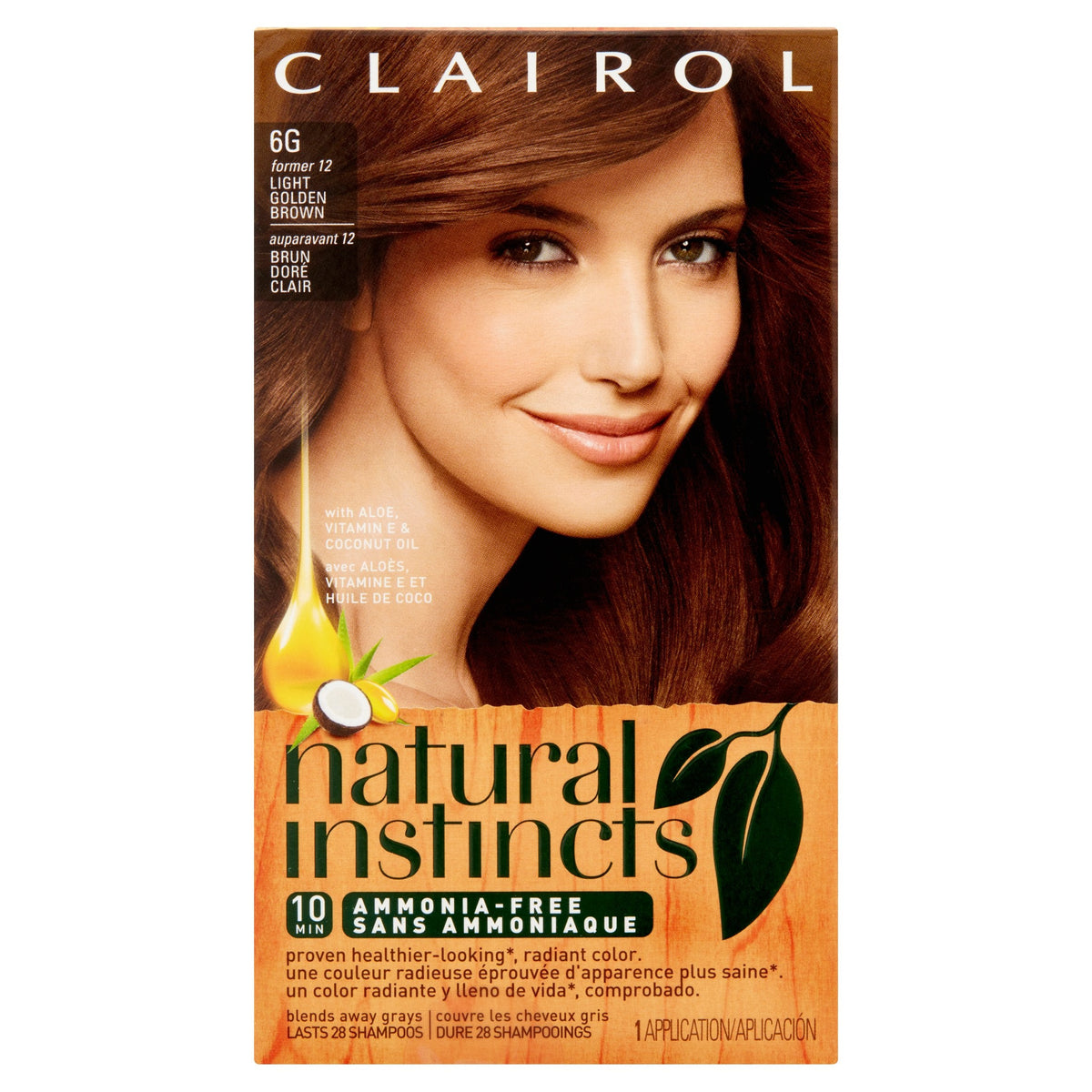 Natural Instincts Clairol Hair Color, 12, Light Golden Brown