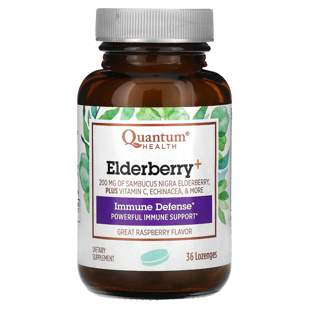 Quantum Health Raspberry Elderberry Immune Defense Lozenges