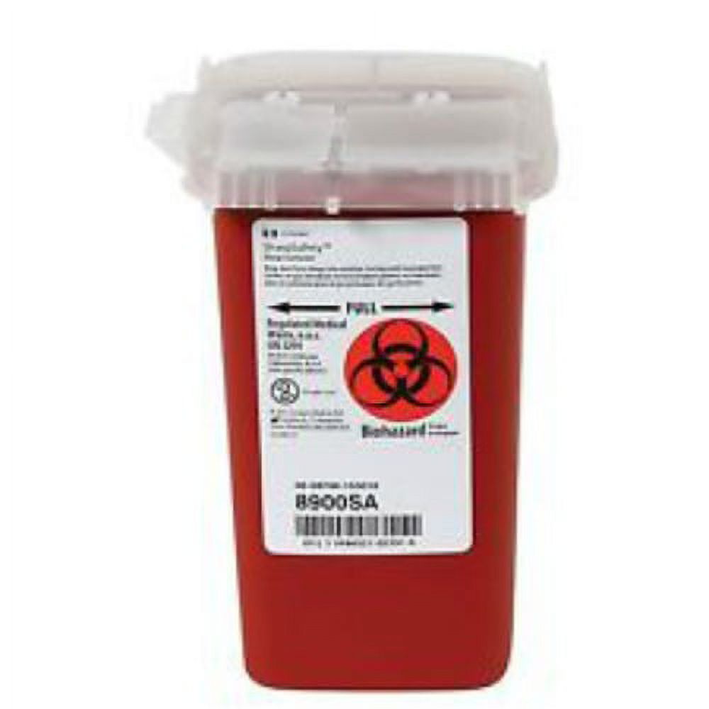 Covidien Sharps Container – 1 Quart Capacity (Red)