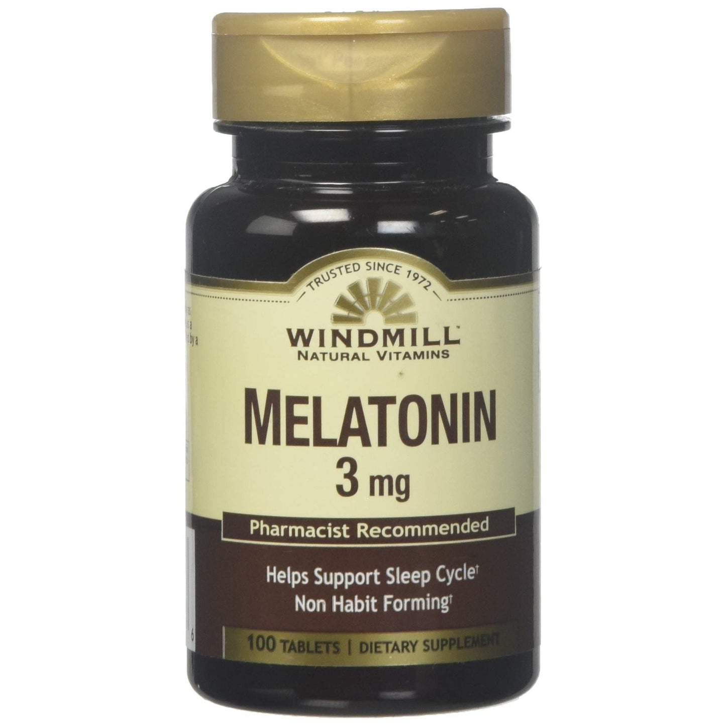 Windmill Melatonin 3 Mg 100 Tablets