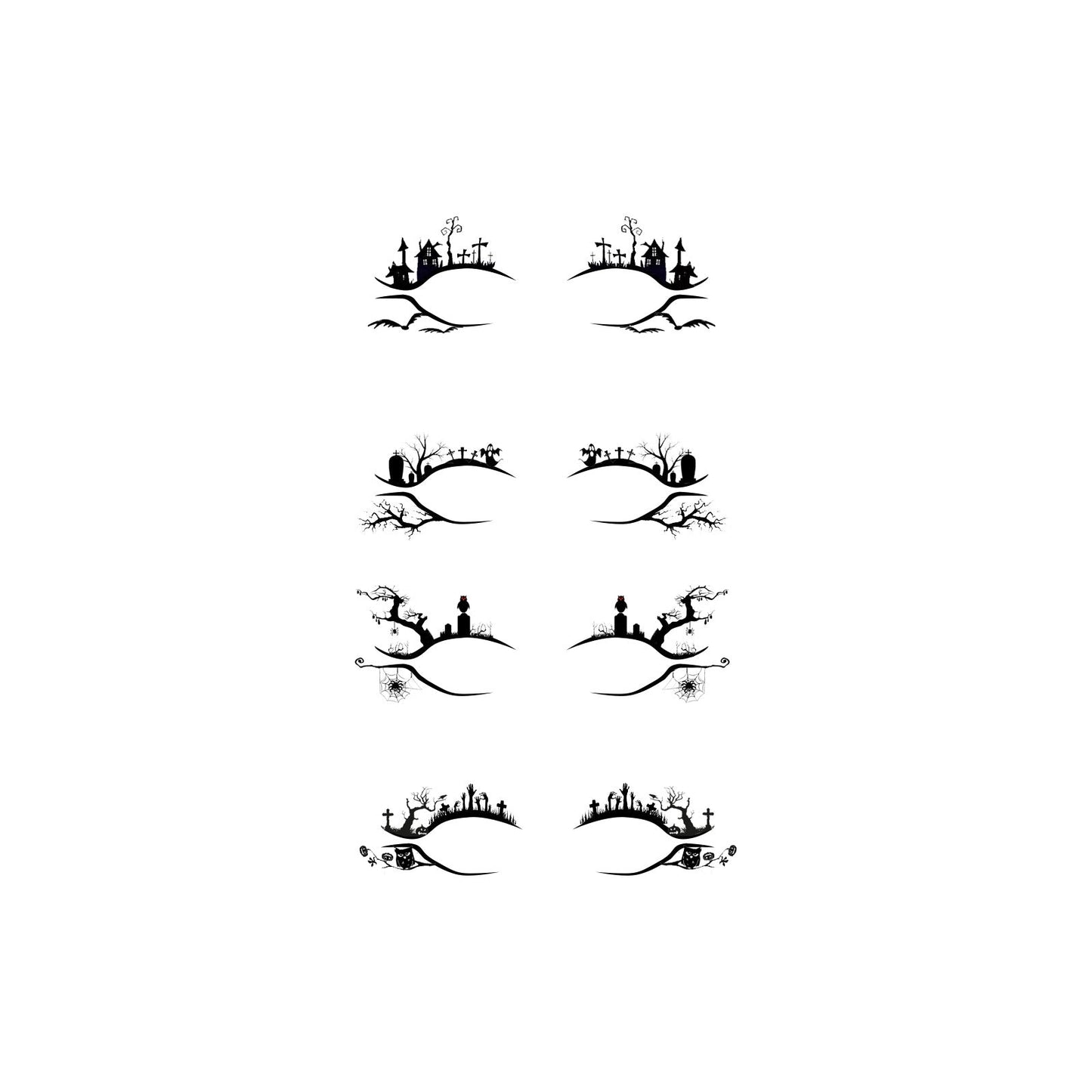 Halloween Eyeliner Stick Scary Fashion Party Makeup Kit Bat Spider Decorative Eyeliner Eyeshadow Stick