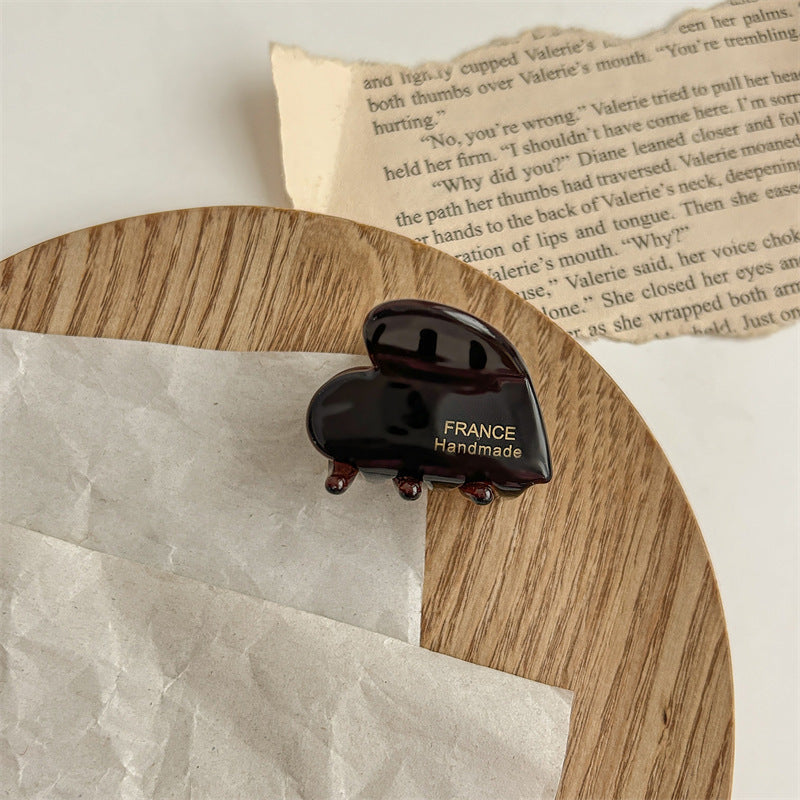 Love Small Jaw Back Hairpin Shark Clip