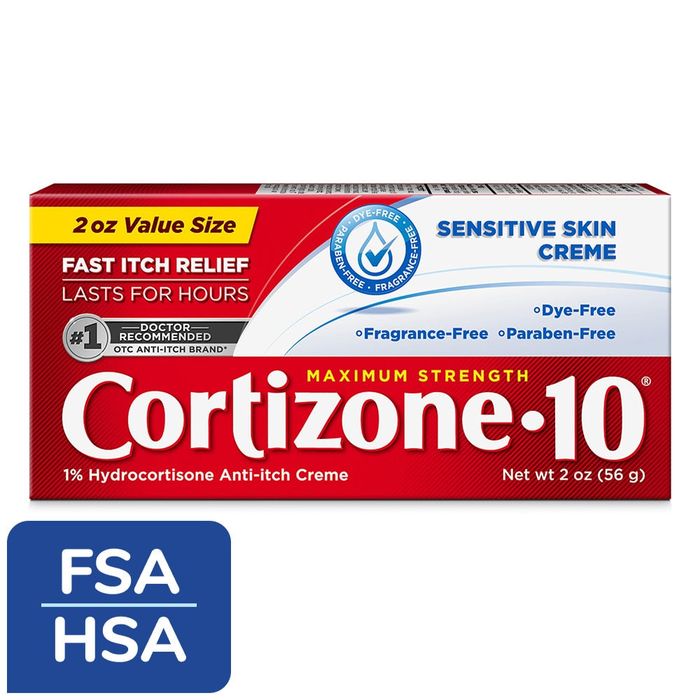 Cortizone-10 Maximum Strength Itch Relief Cream, 1% Hydrocortisone, 2 oz