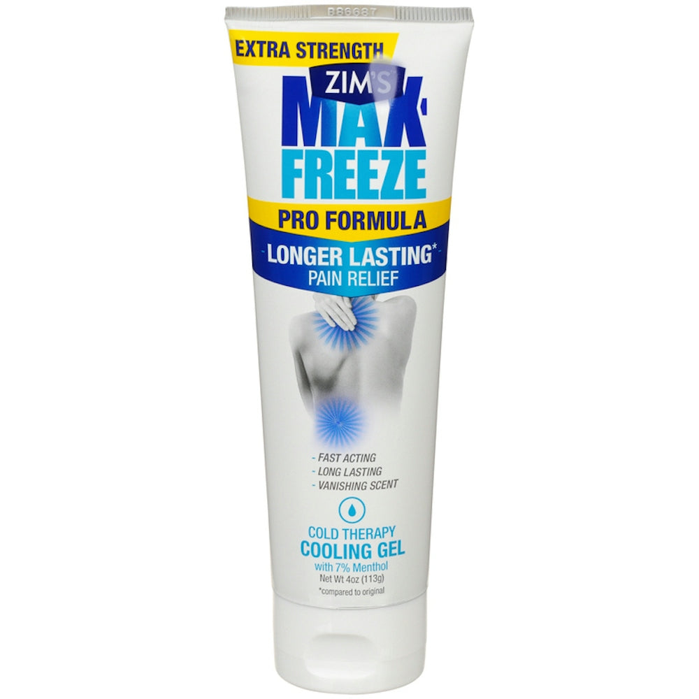 Zim's Max Freeze Extra Strength Pro Formula Pain Relief 4 Oz