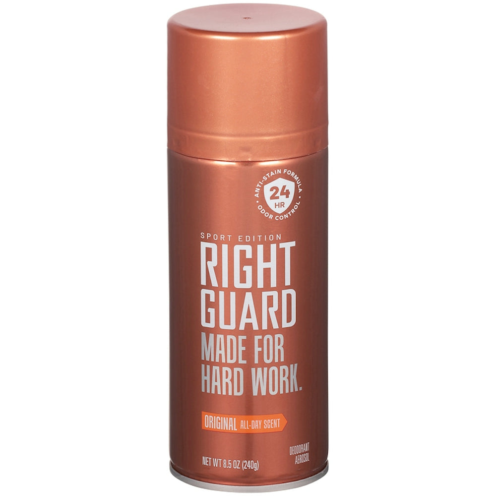 Right Guard Deodorant Aerosol, Original All Day Scent 8.5 Oz
